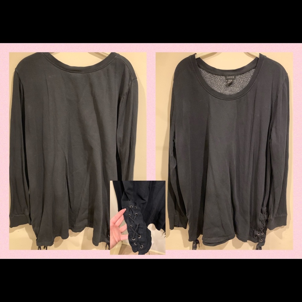 Torrid sweatshirt with tied sides